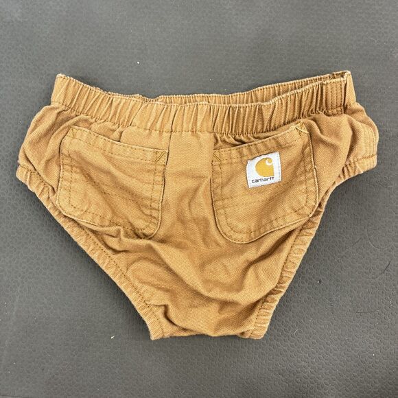 Carhartt Tan Brown Baby Boy Diaper Cover Bottoms Baby 3-6 months FS BnftsCharity - Picture 2 of 6